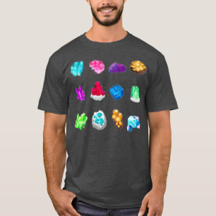 Minerals Gems and Crystals Rock Collecting Geology T-Shirt