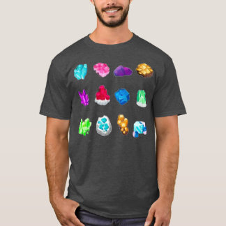 Minerals Gems and Crystals Rock Collecting Geology T-Shirt