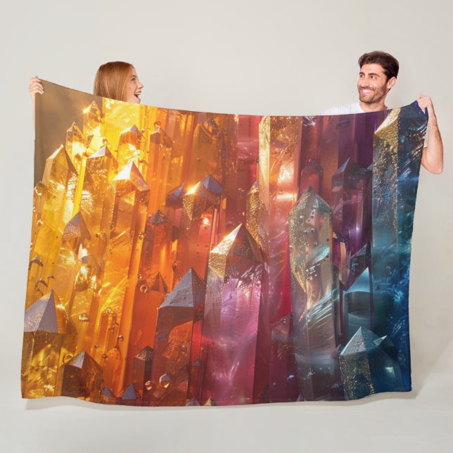 Minerals Gems Healing Crystals Blanket (In Situ)
