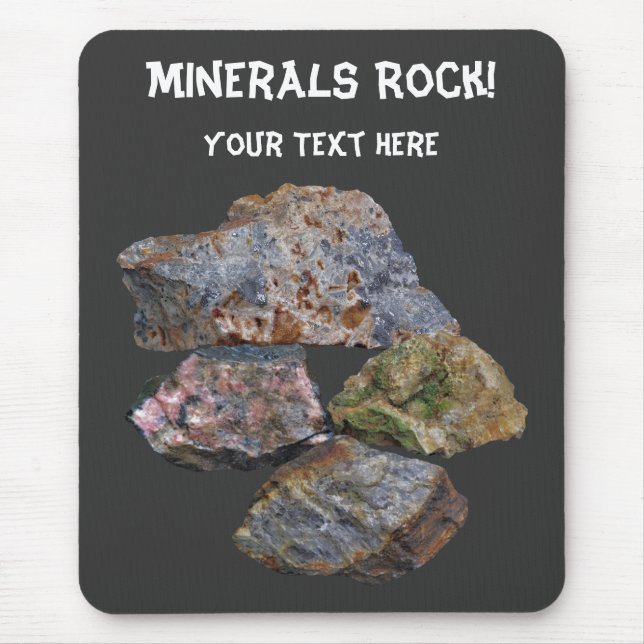 Minerals Rock Collectors Cute Mouse Pad (Front)