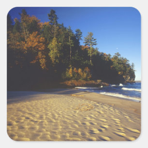 Miners Beach at Pictured Rocks National Square Sticker
