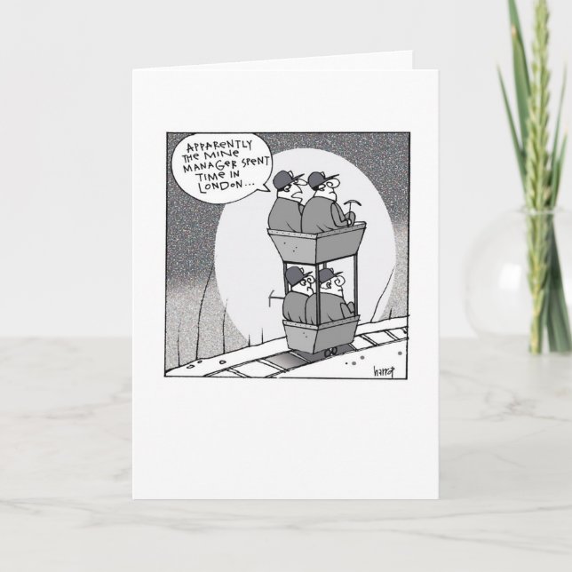 Miners blank greeting card (Front)