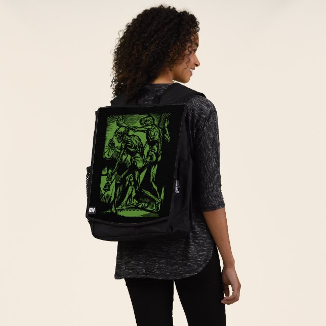 Miners Horrors, Bad Air are Dead Men Backpack (Worn)