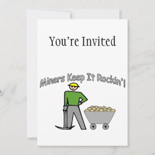Miners Keep It Rockin Invitation