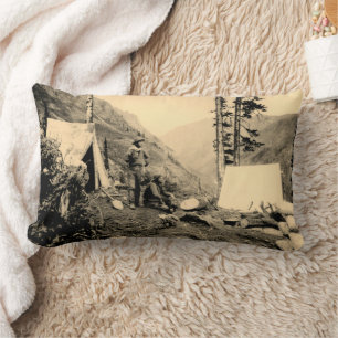 Miners Mountainside Camp San Juan County Colorado  Lumbar Cushion