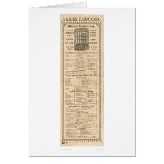 Miners' Restaurant Menu (1083A)