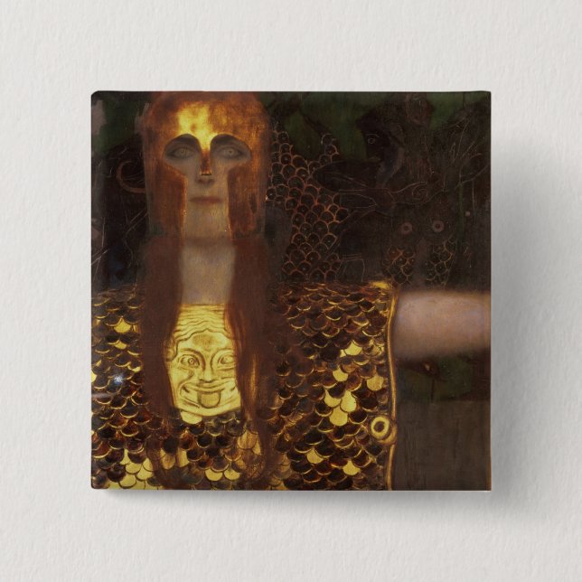 Minerva or Pallas Athena 15 Cm Square Badge (Front)