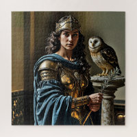 Minerva’s Silent Vigil - Roman Goddess