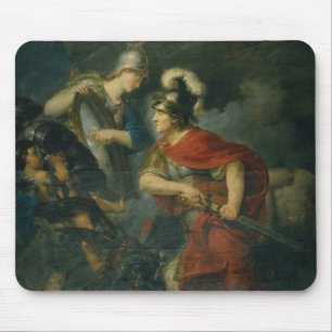 Minerva Showing her Envy in the Polished Shield Mouse Pad