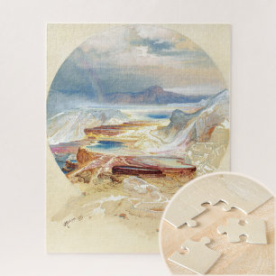 Minerva Terrace, Yellowstone by Thomas Moran Jigsaw Puzzle