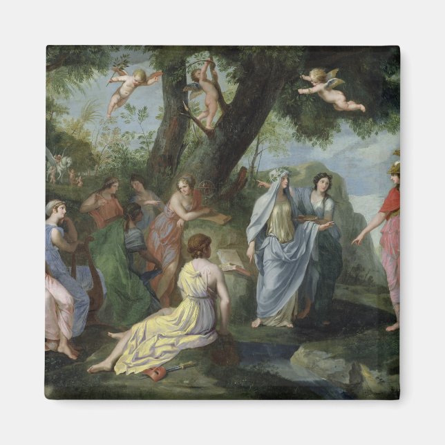 Minerva with the Muses Magnet (Front)