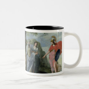 Minerva with the Muses Two-Tone Coffee Mug