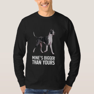 Mine's Bigger Than Yours Large Gentle Dog Lover Gr T-Shirt