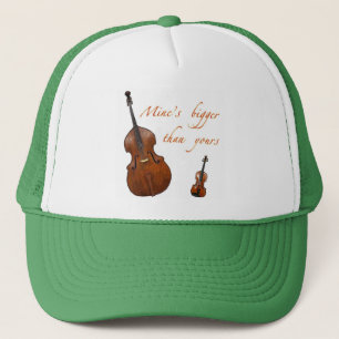 Mine's bigger than yours strings trucker hat