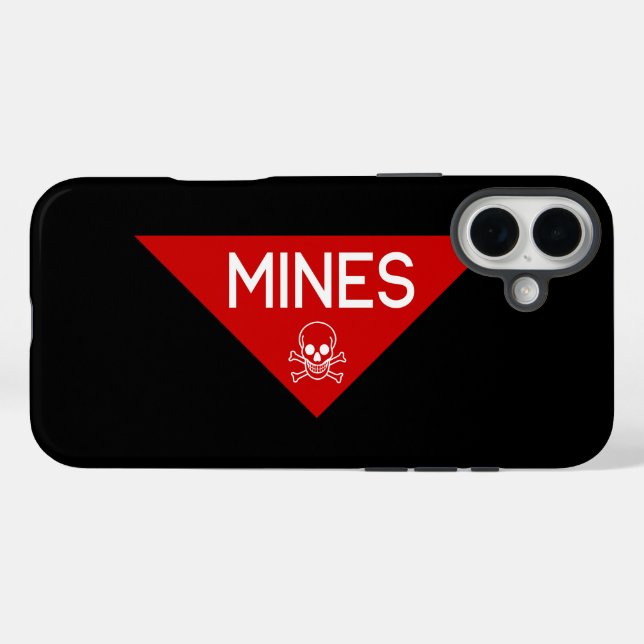 MINES SIGN | SIGNAGE | SYMBOL Case-Mate iPhone CASE (Back (Horizontal))