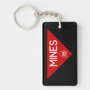 MINES SIGN   SIGNAGE   SYMBOL KEY RING