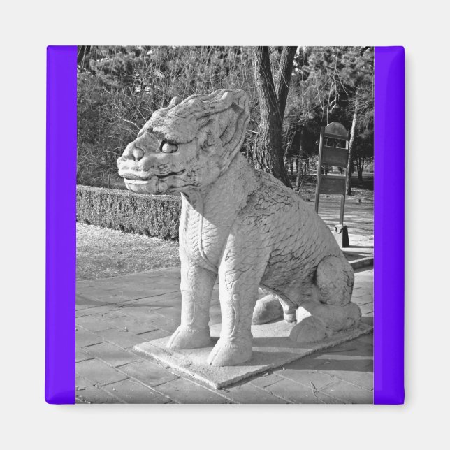 Ming Tombs Dragon B&W Magnet (Front)