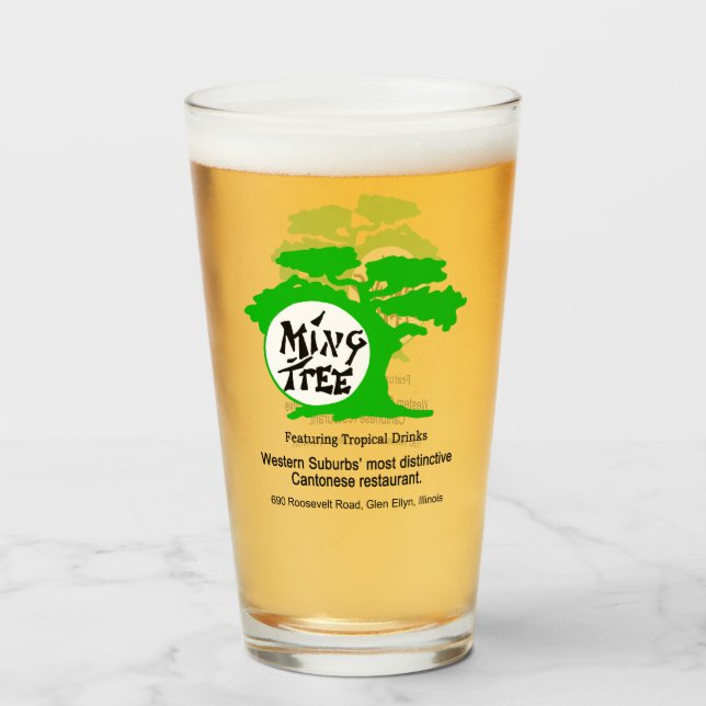 Ming Tree Cantonese Restaurant, Glen Ellyn, IL Glass (Front Filled)