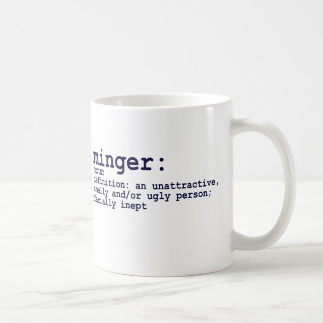 MINGER DEFINITION COFFEE MUG (Right)