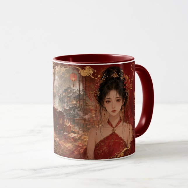 Minghun Red Bridal Elegy. Mug (Front Right)