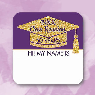 Mingle! Wear this class reunion name tag