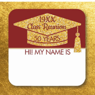 Mingle!  Wear this class reunion name tag