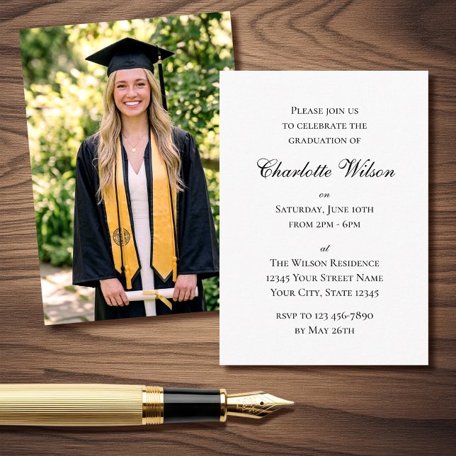 Mini 2026 Graduation Invitation Script Insert Card (Creator Uploaded)