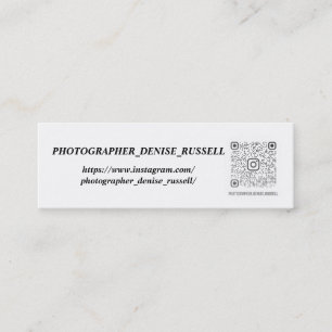 Mini, 3.0" x 1.0" mini business card