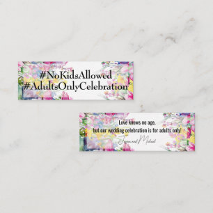 Mini Adults only Meadow Blooms enclosure  card