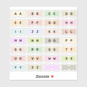 Mini Alphabet Index Tab Page Divider Tab Folding