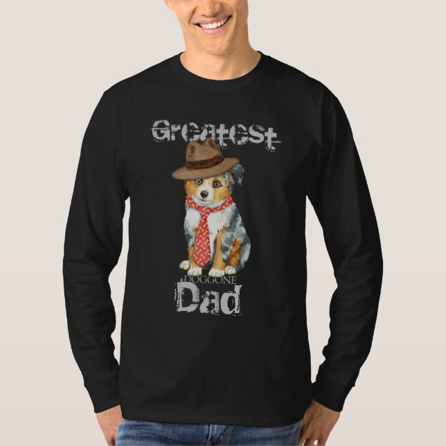 MIni American Shepherd Dad T-Shirt (Front)