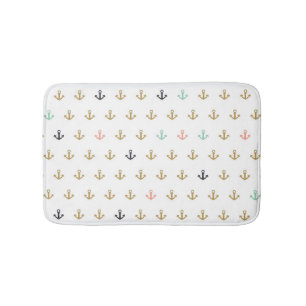 Mini Anchor Pattern Bath Mat