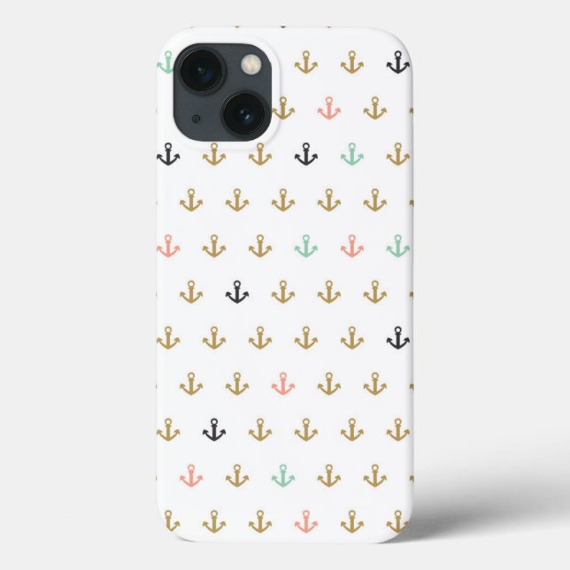 Mini Anchor Pattern Case-Mate iPhone Case (Back)