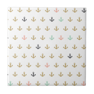 Mini Anchor Pattern Ceramic Tile
