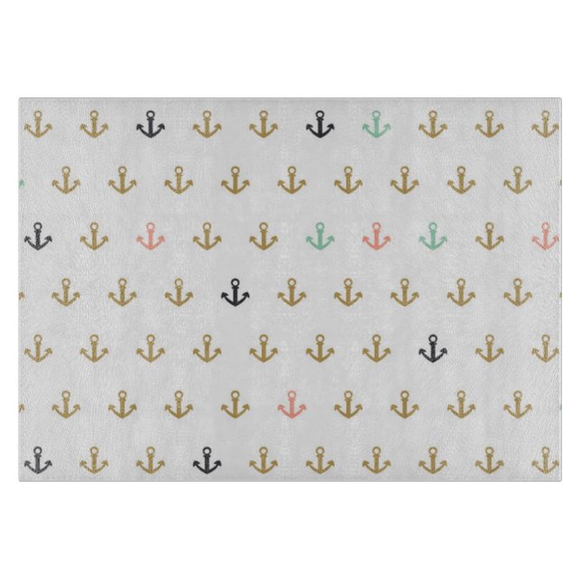 Mini Anchor Pattern Cutting Board (Front)