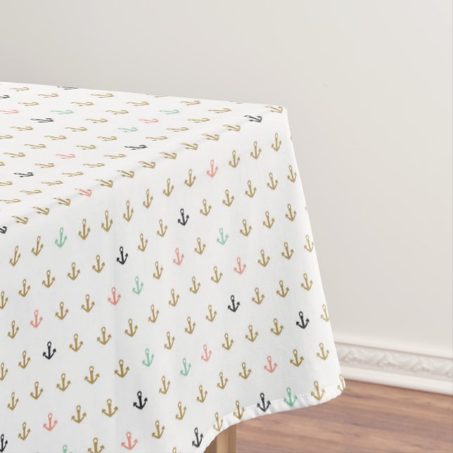 Mini Anchor Pattern Tablecloth (In Situ)