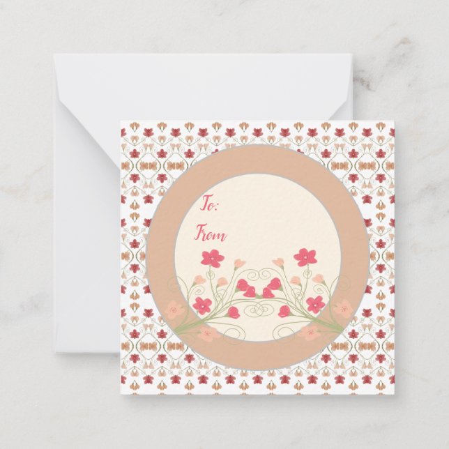 Mini And Decorative With Envelope Card (Back)