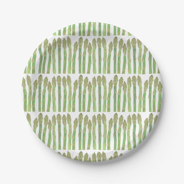 Mini Asparagus salad Paper Plate (Front)