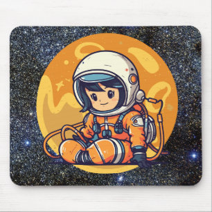 Mini Astronaut Adventures Mouse Pad