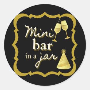 Mini Bar in a Jar Sticker 