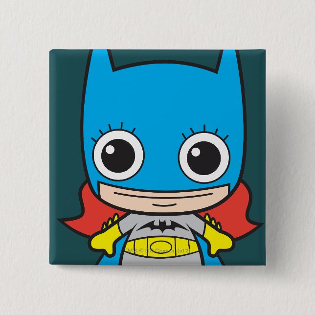 Mini Batgirl 15 Cm Square Badge (Front)