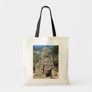 Mini Bayon Khmer Ruins ... Ta Prohm, Cambodia Tote Bag
