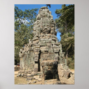 Mini Bayon ... Ta Prohm, Angkor Wat, Cambodia Poster