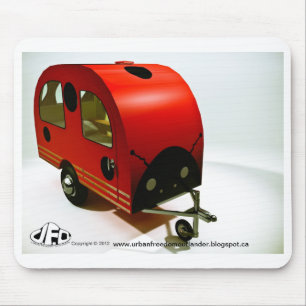 Mini Bike Camper Ladybug style Mousepad
