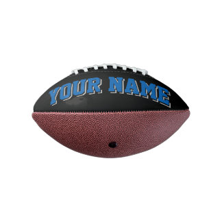 Mini BLACK BLUE SILVER GRAY Personalised Football
