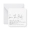 MINI Black White QR Code Wedding Save the Date