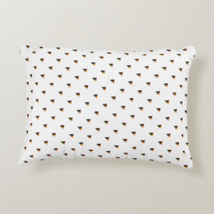 Mini Blue Dog Kisses White Decorative Cushion