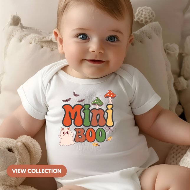 Mini Boo Halloween Mummy and Me Matching Baby Bodysuit (Creator Uploaded)