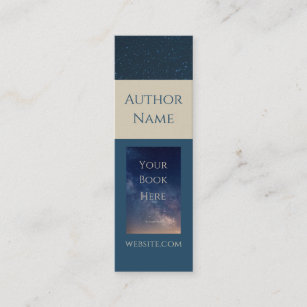 Mini Bookmark for Author or Writer Promotions Mini Business Card