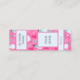 Mini Bookmark for Author or Writer Promotions Mini Business Card